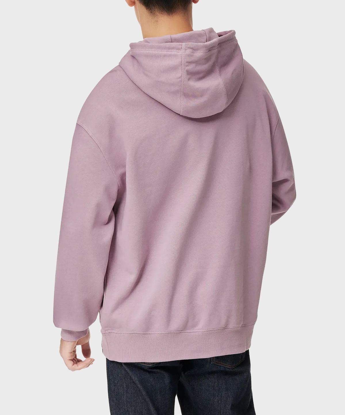 디키즈(DICKIES) 프렌치 테리 릴렉스드 스몰 자수 로고 후드 티셔츠 Elderberry