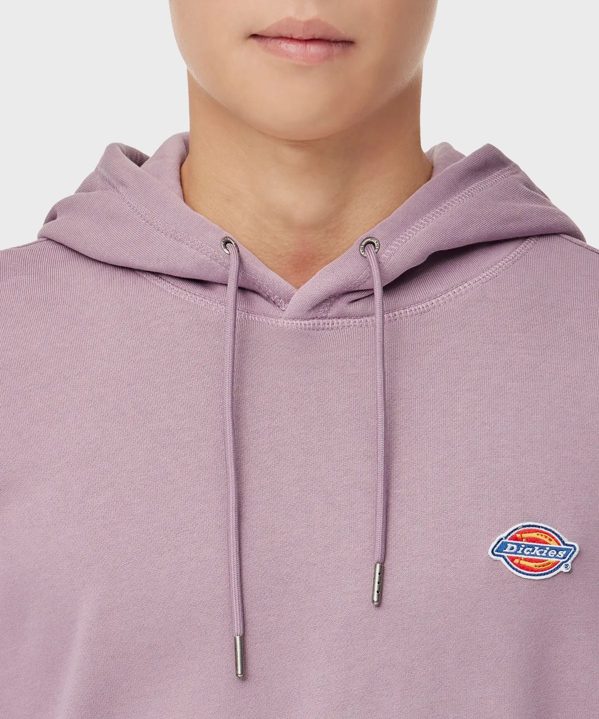 디키즈(DICKIES) 프렌치 테리 릴렉스드 스몰 자수 로고 후드 티셔츠 Elderberry