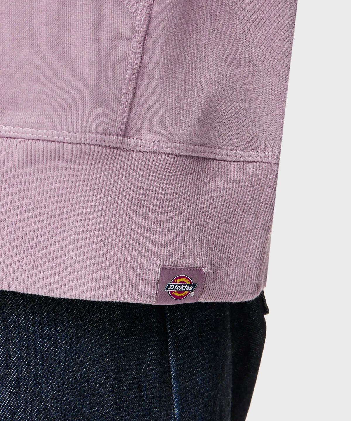 디키즈(DICKIES) 프렌치 테리 릴렉스드 스몰 자수 로고 후드 티셔츠 Elderberry