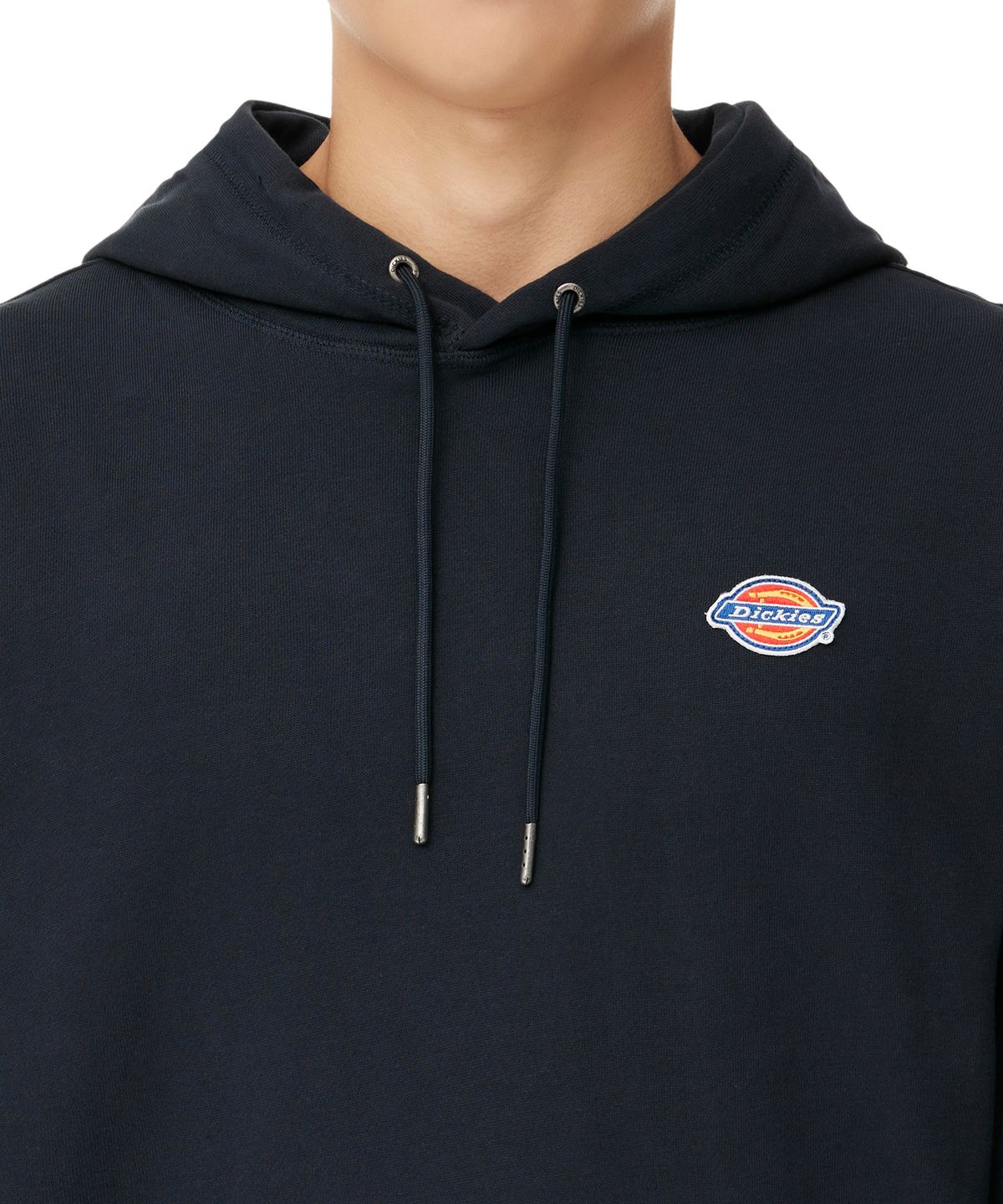 디키즈(DICKIES) 플리스 릴렉스드 후드 티셔츠 - 다크 네이비