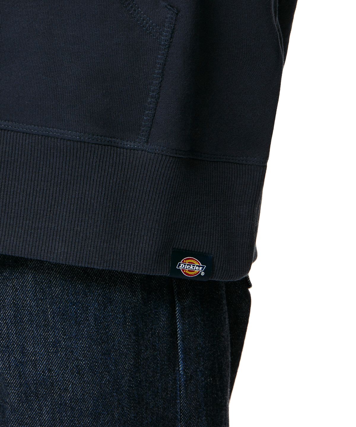 디키즈(DICKIES) 플리스 릴렉스드 후드 티셔츠 - 다크 네이비
