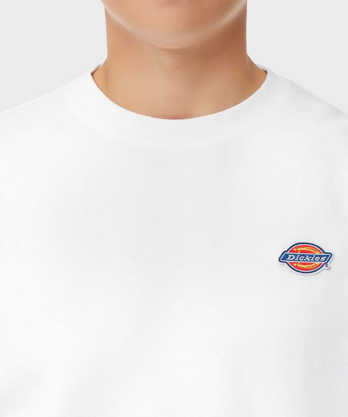 디키즈(DICKIES) 플리스 릴렉스드 크루넥 White