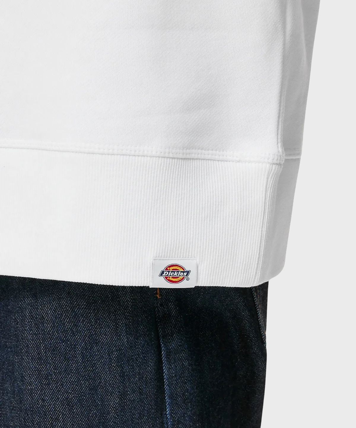 디키즈(DICKIES) 플리스 릴렉스드 크루넥 White