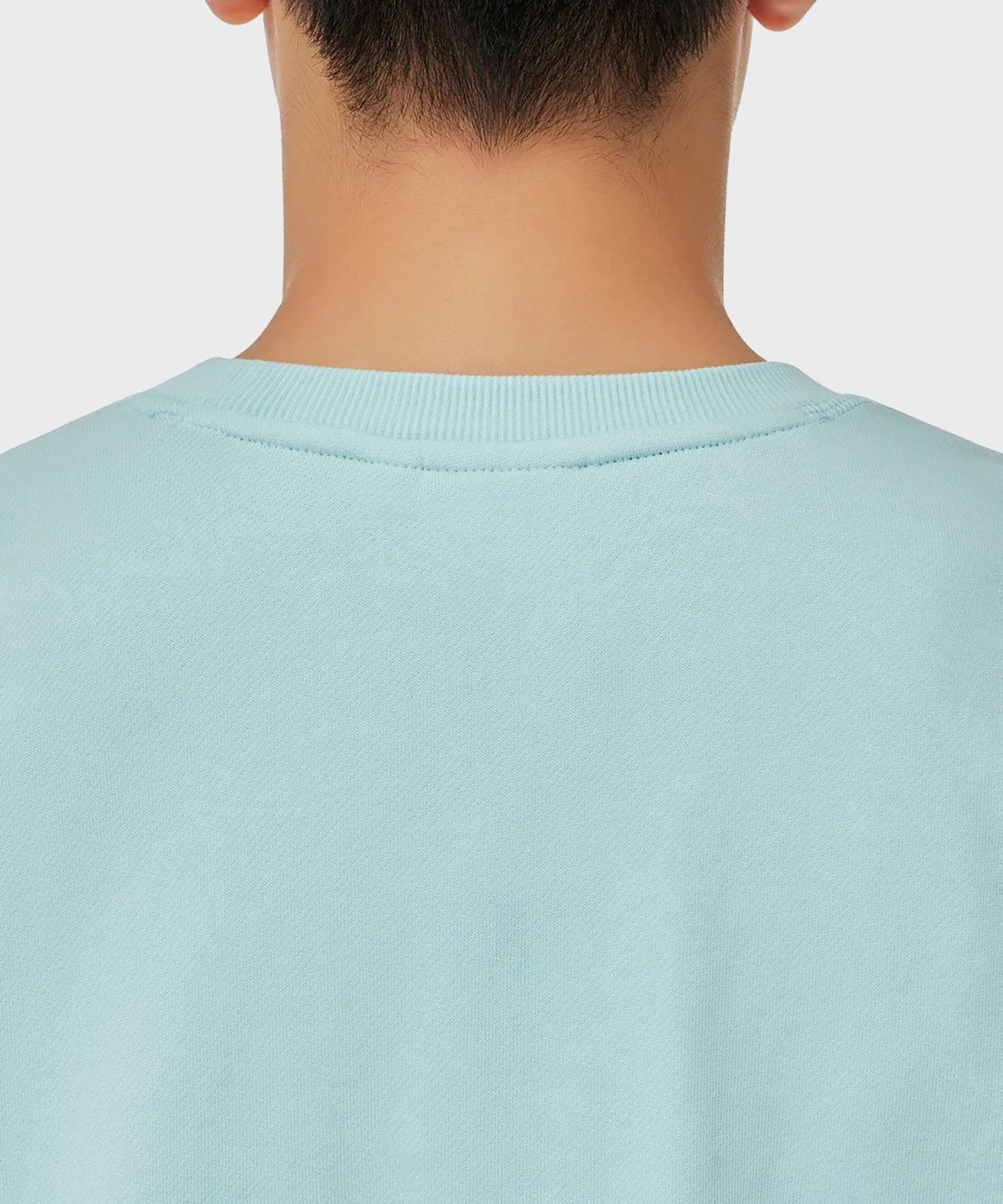 디키즈(DICKIES) 프렌치 테리 릴렉스드 스몰 자수 로고 크루넥 Iced Aqua