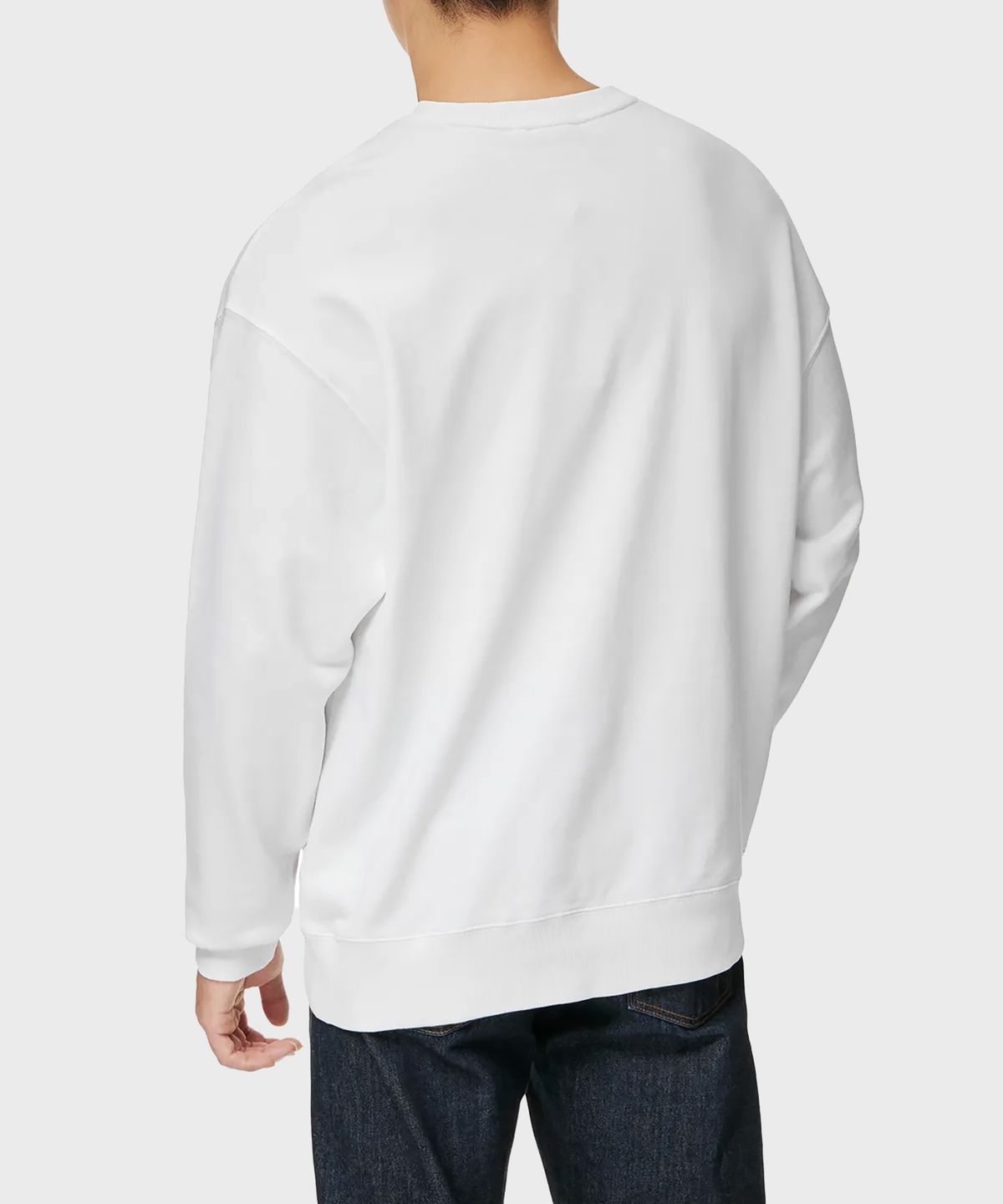 디키즈(DICKIES) 프렌치 테리 릴렉스드 타이거 뱃지 크루넥 White