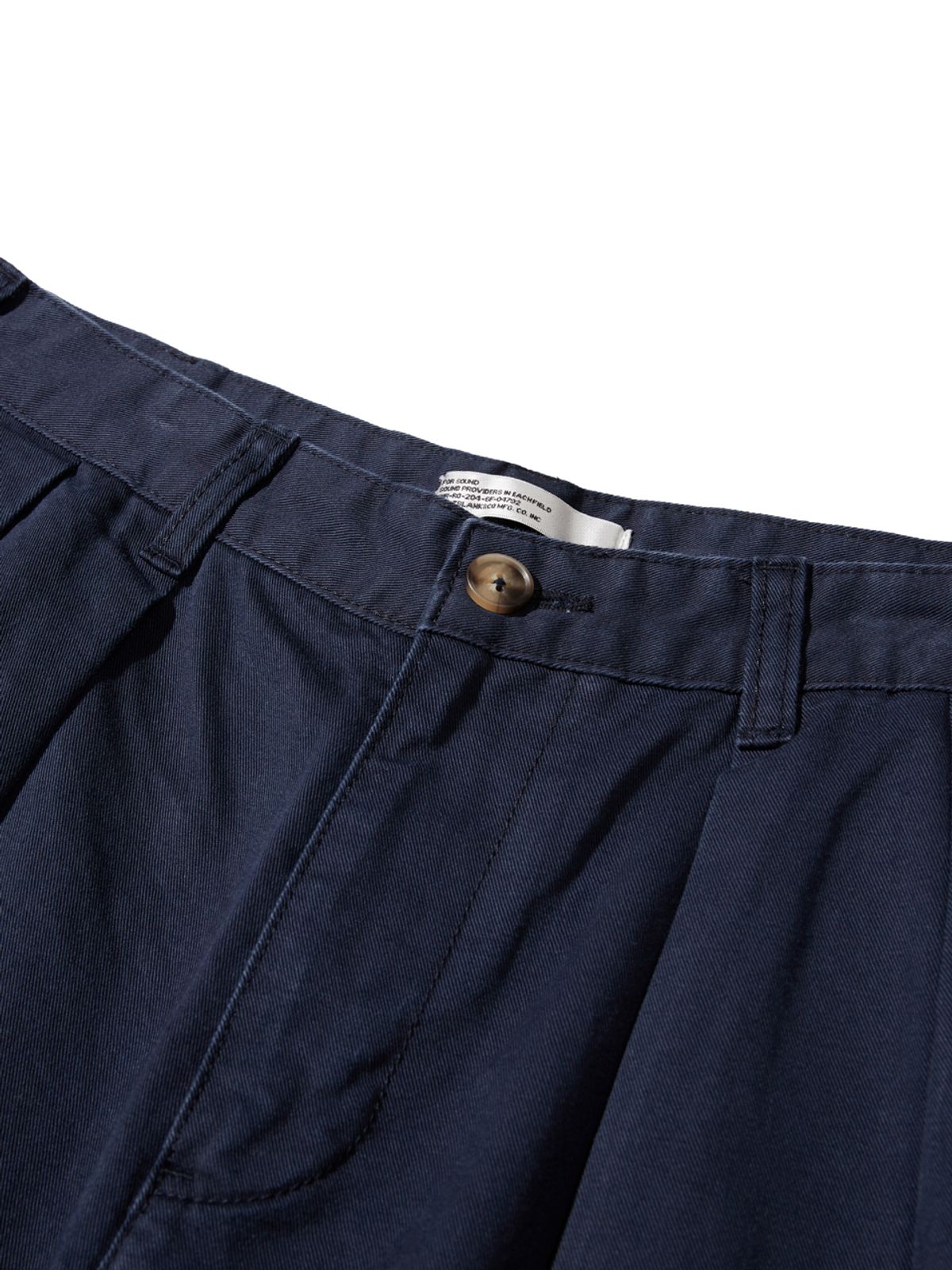 사운즈라이프(SOUNDSLIFE) Easy Two Tuck Chino Pants Navy