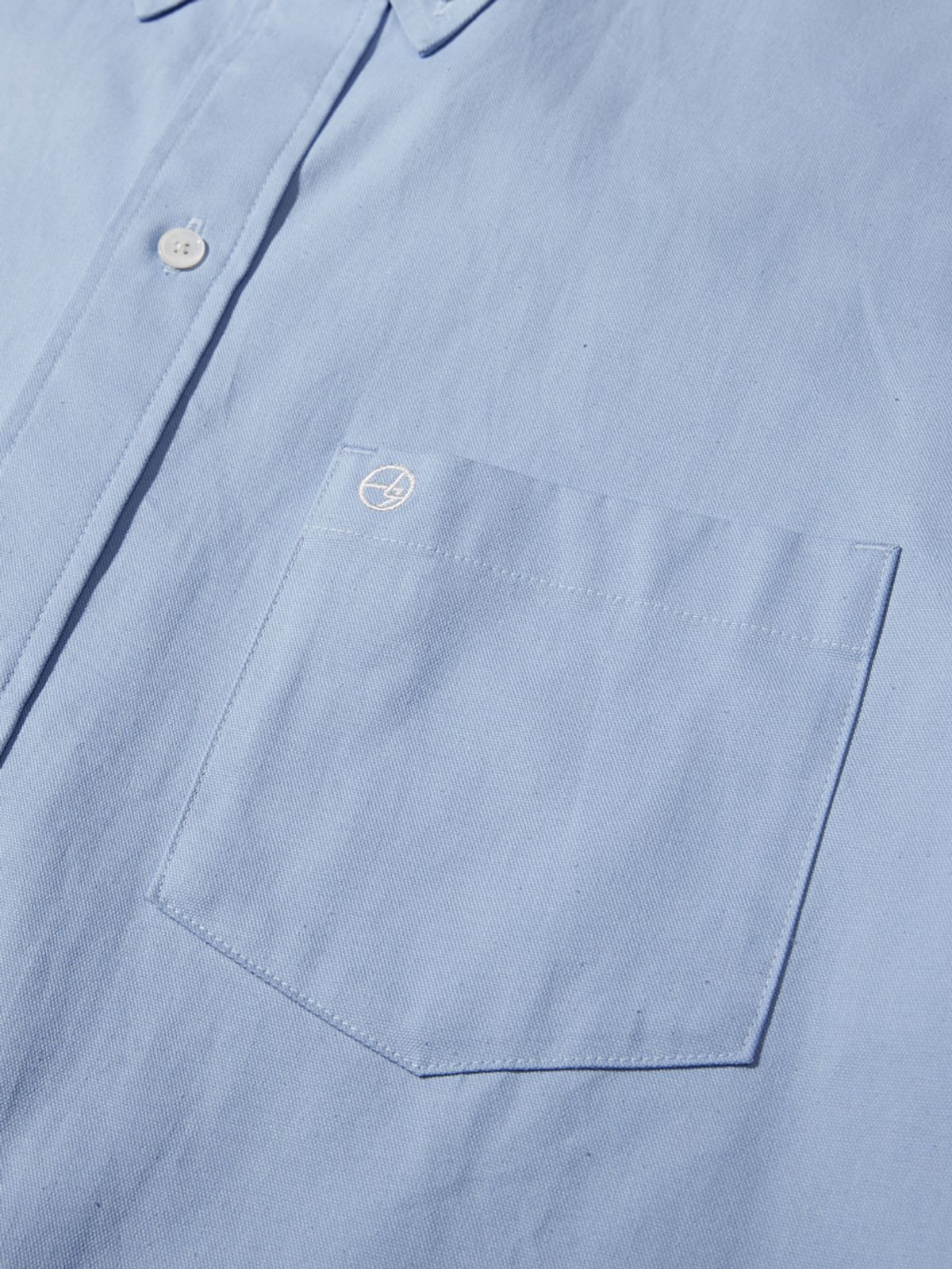 사운즈라이프(SOUNDSLIFE) Back Loop Two Pocket Oxford Shirt Sky Blue