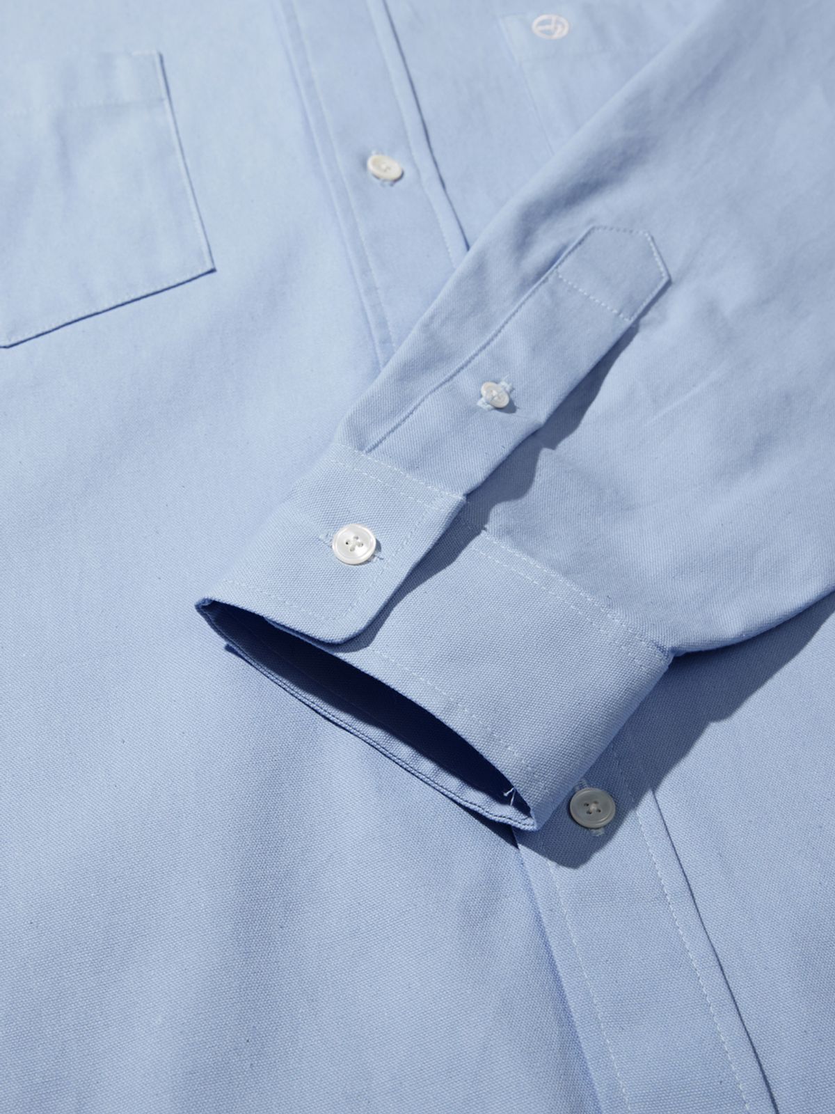 사운즈라이프(SOUNDSLIFE) Back Loop Two Pocket Oxford Shirt Sky Blue