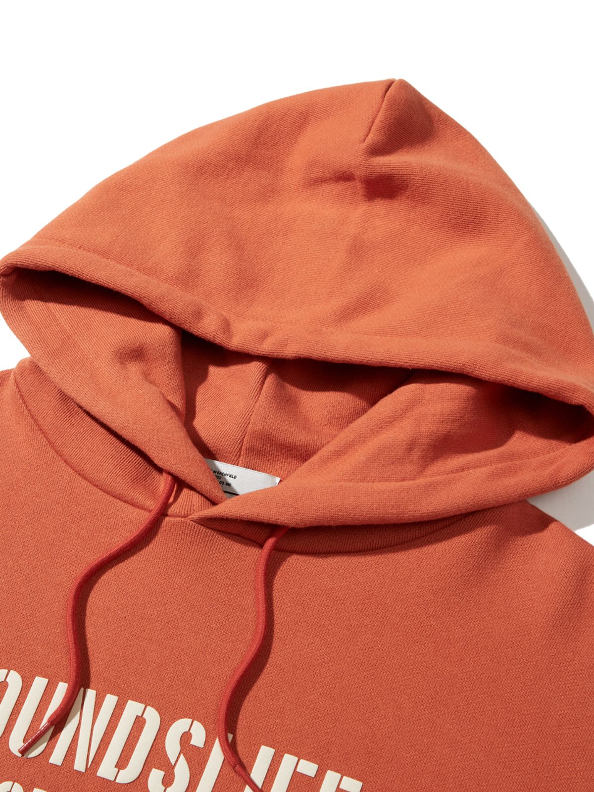 사운즈라이프(SOUNDSLIFE) Slogan Graphic Hoodie Orange