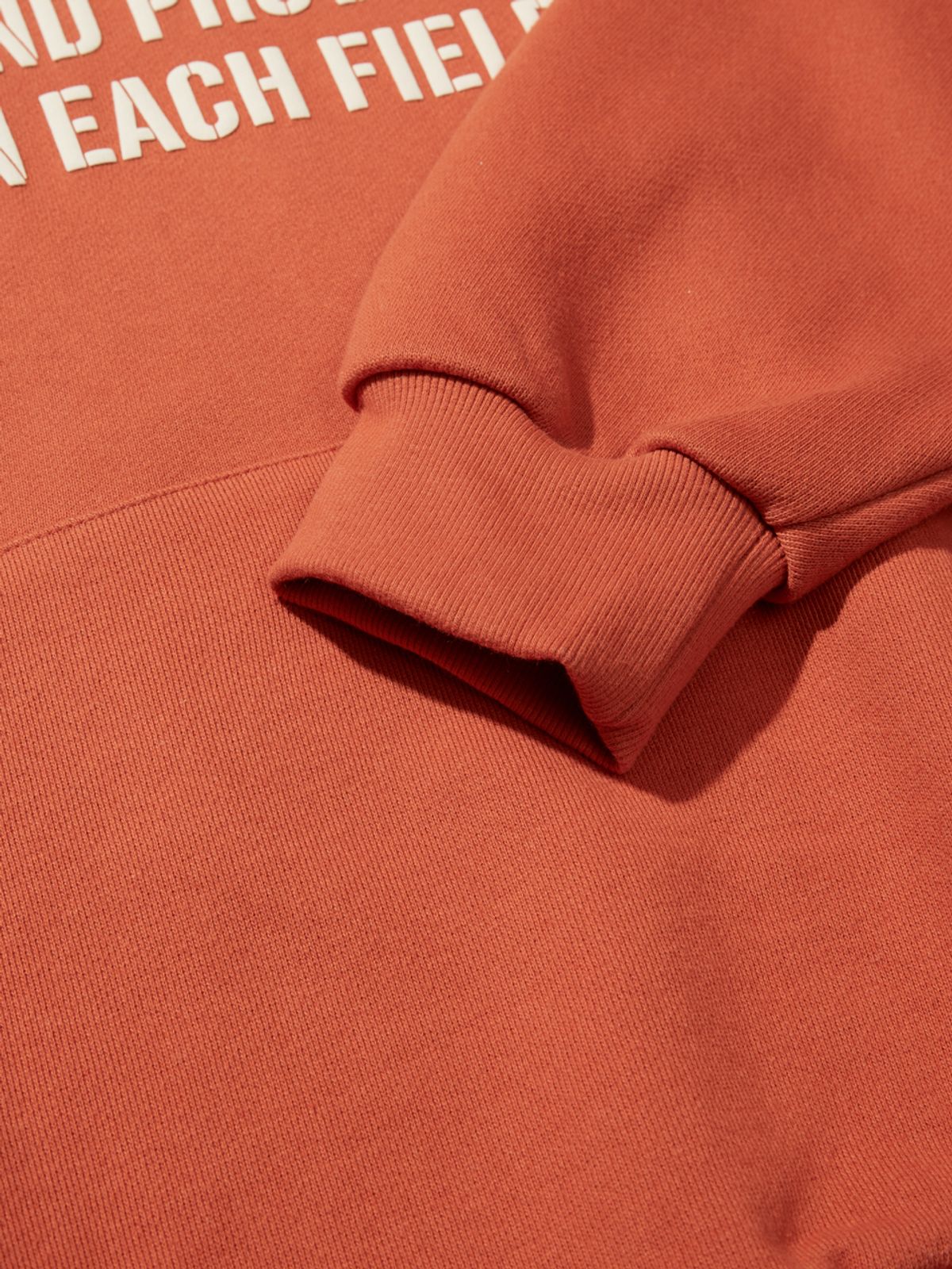 사운즈라이프(SOUNDSLIFE) Slogan Graphic Hoodie Orange