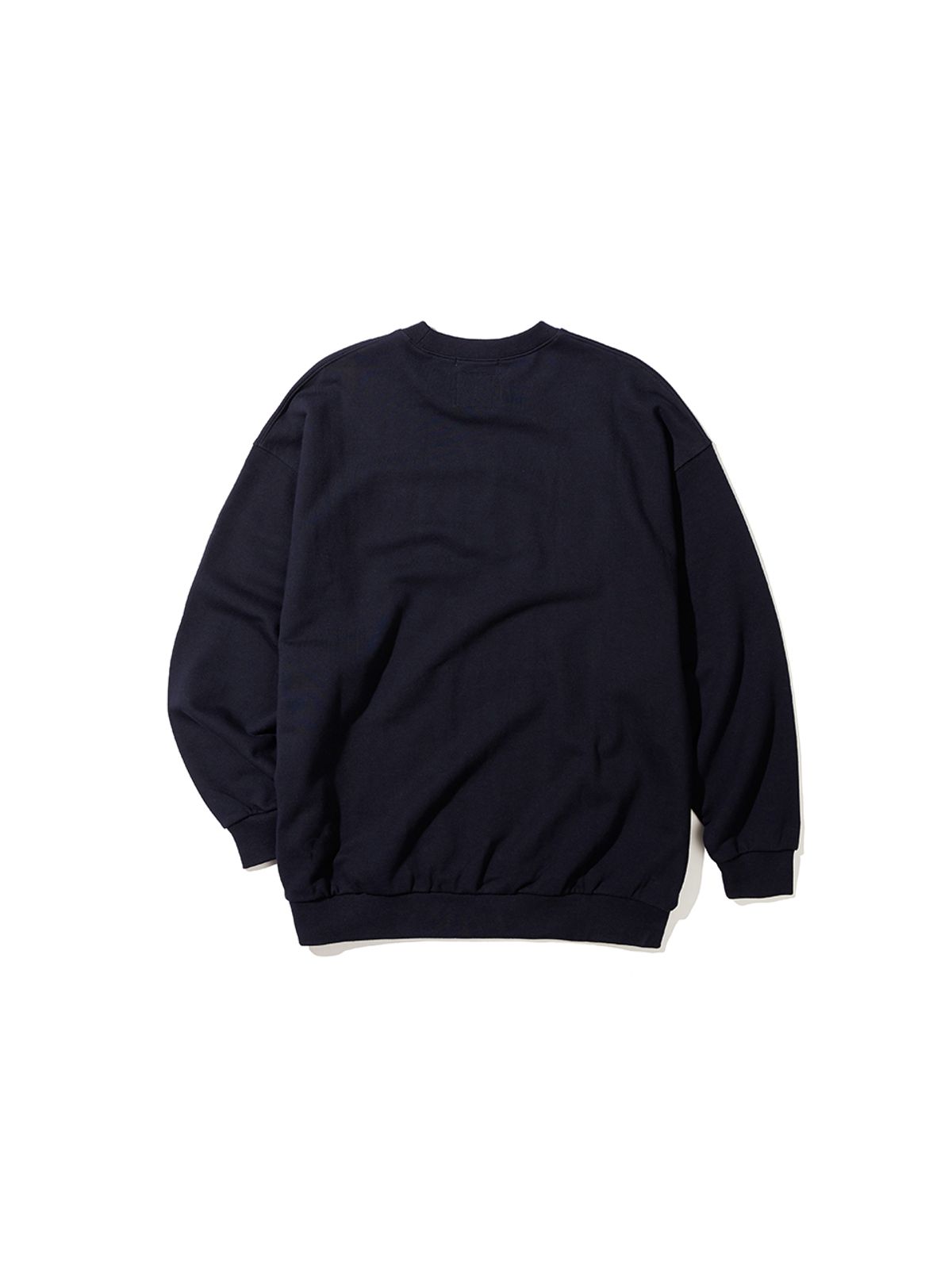 사운즈라이프(SOUNDSLIFE) Applique Big Arch Logo Sweatshirts Navy
