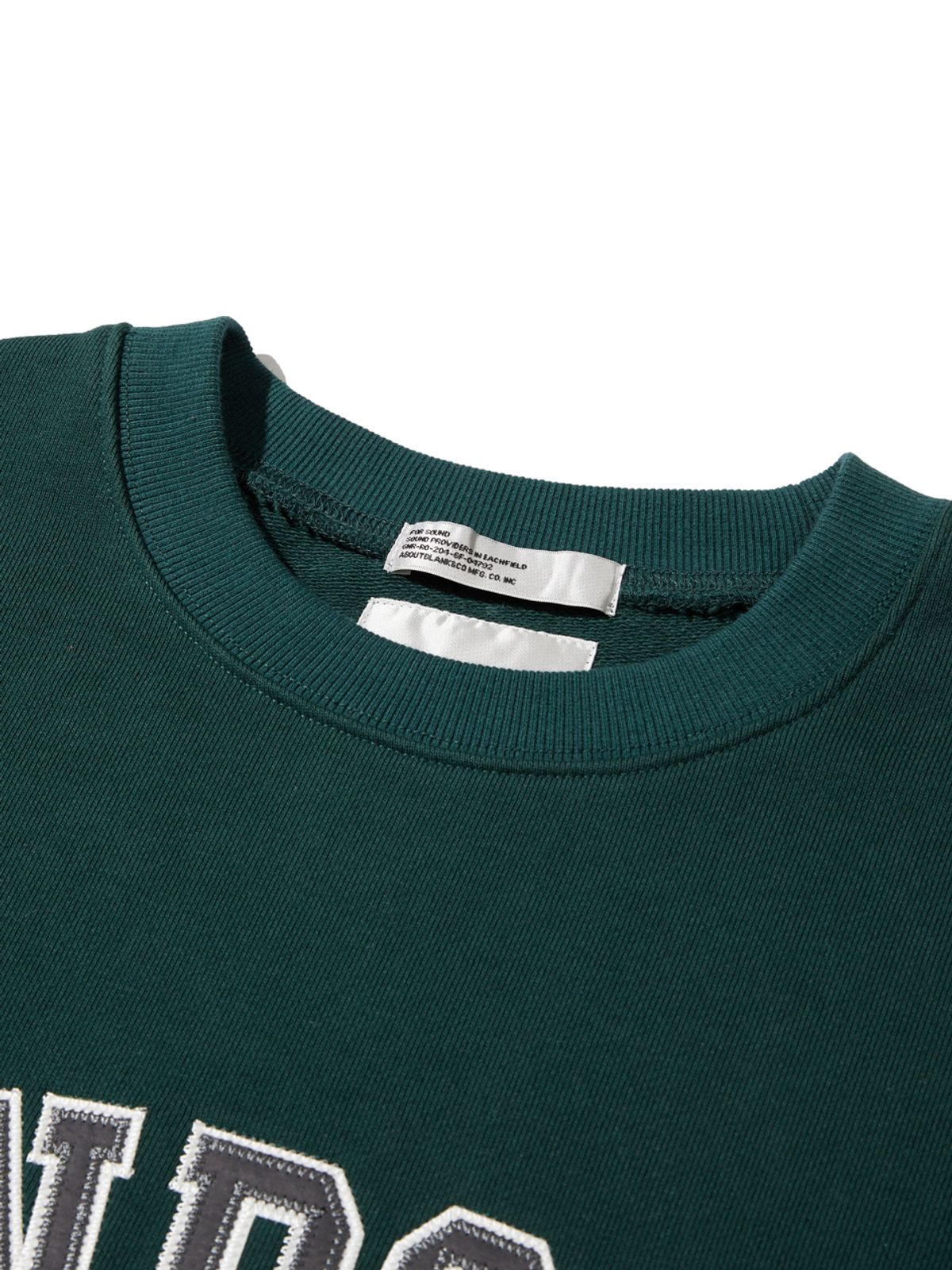 사운즈라이프(SOUNDSLIFE) Applique Big Arch Logo Sweatshirts Green