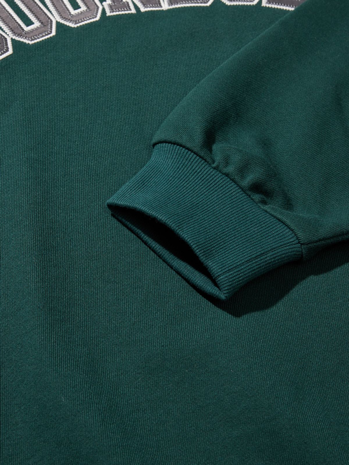 사운즈라이프(SOUNDSLIFE) Applique Big Arch Logo Sweatshirts Green