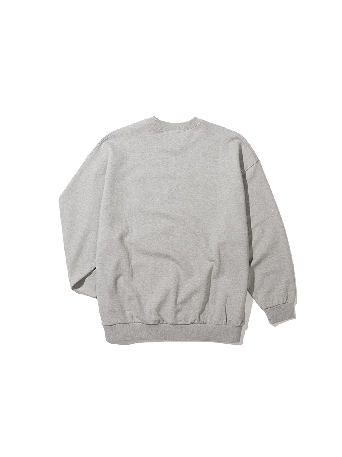 사운즈라이프(SOUNDSLIFE) Applique Big Arch Logo Sweatshirts Melange Grey