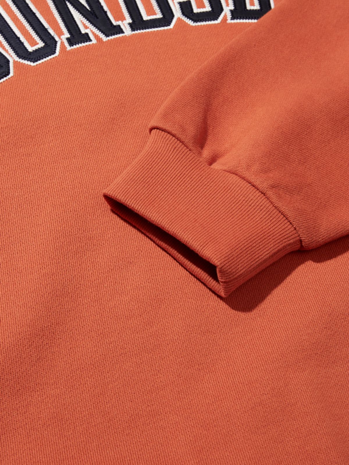 사운즈라이프(SOUNDSLIFE) Applique Big Arch Logo Sweatshirts Orange