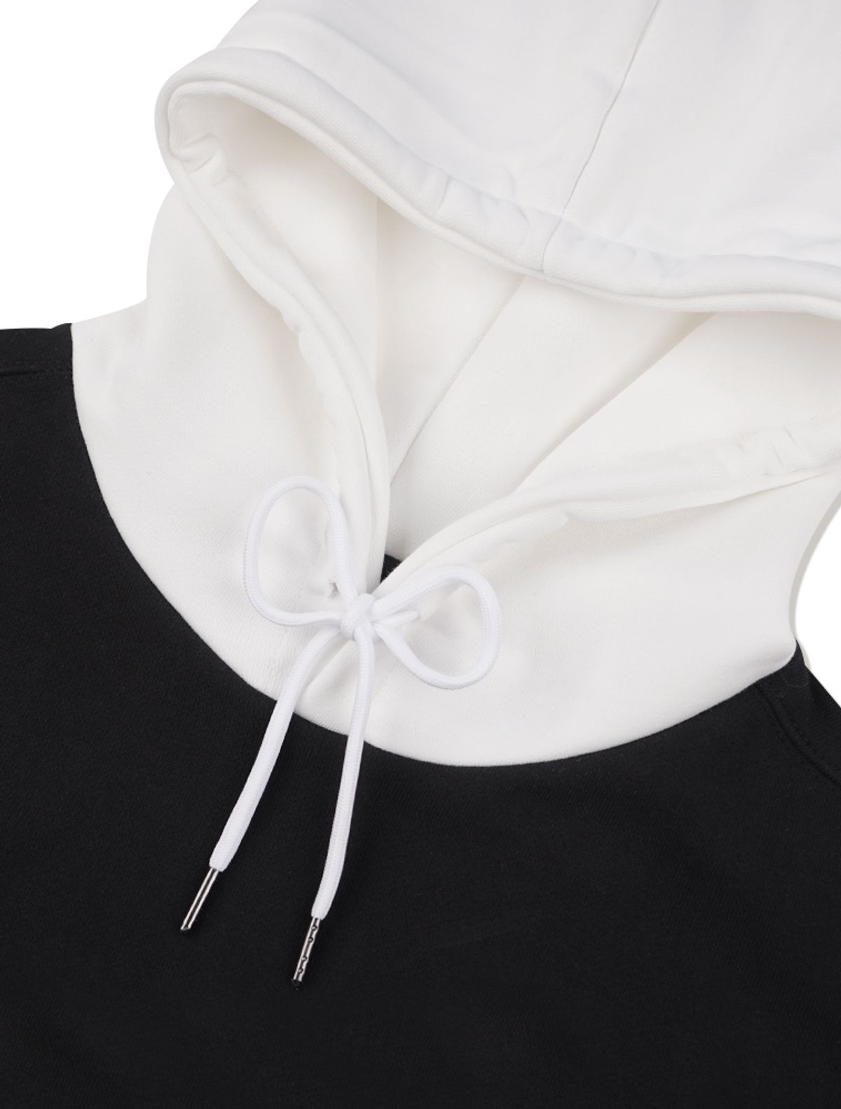 라 메종 스튜디오(LA MAISON STUDIO) UNISEX HEAVY WEIGHT 투톤믹스 엘보패치 후디 블랙(FCC3TS471M)