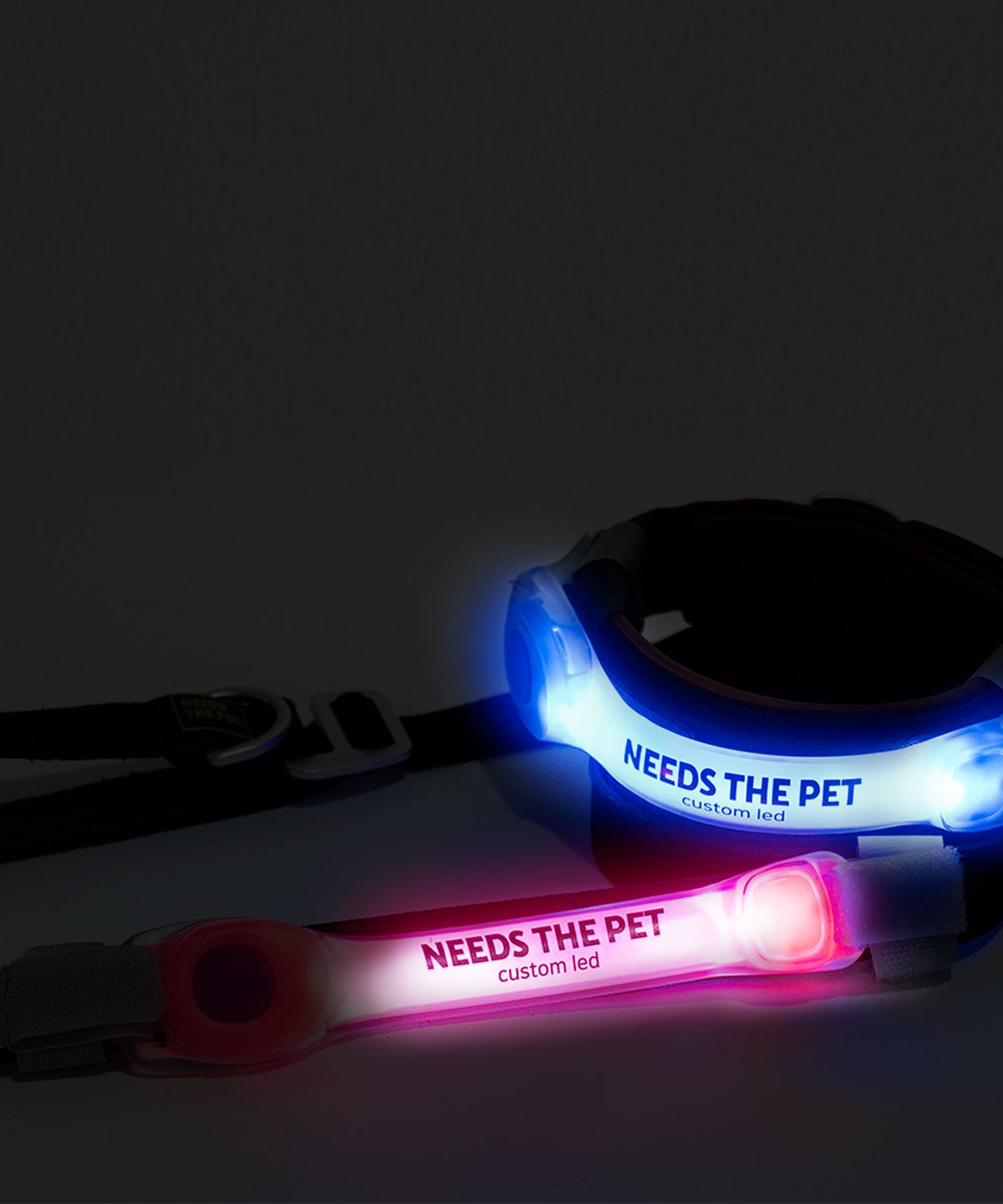 니즈더펫(NEEDS THE PET) 인터라켄 커스텀 강아지 LED 밴드