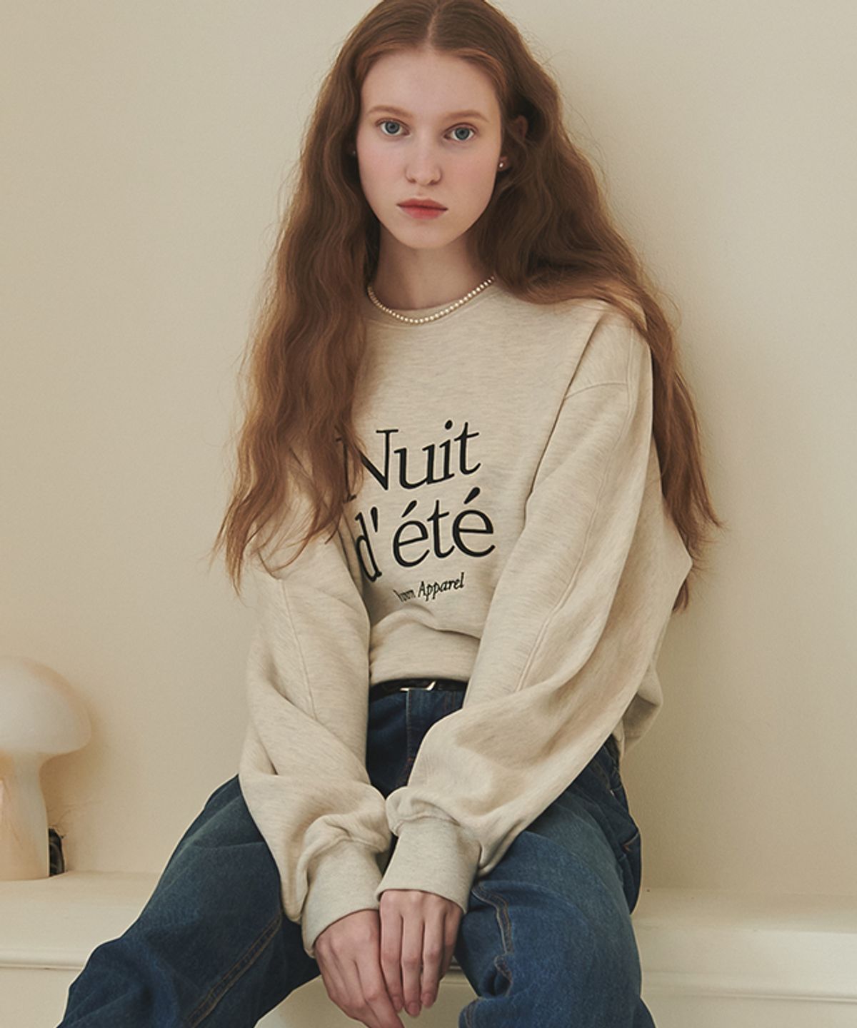 론론(RONRON) NUIT D ETE SWEATSHIRT OATMEAL