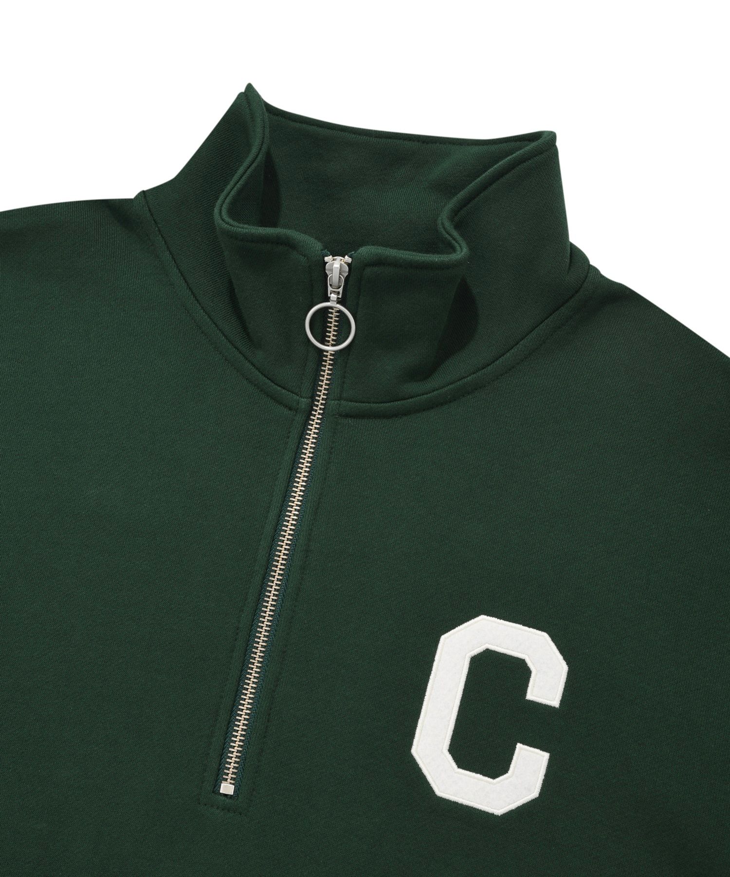 ★関税込★COVERNAT★C LOGO HALF ZIP-UP SWEATSHIRT★ MUSINSA | COVERNAT C Logo Half Zip-Up Sweatshirt British Green