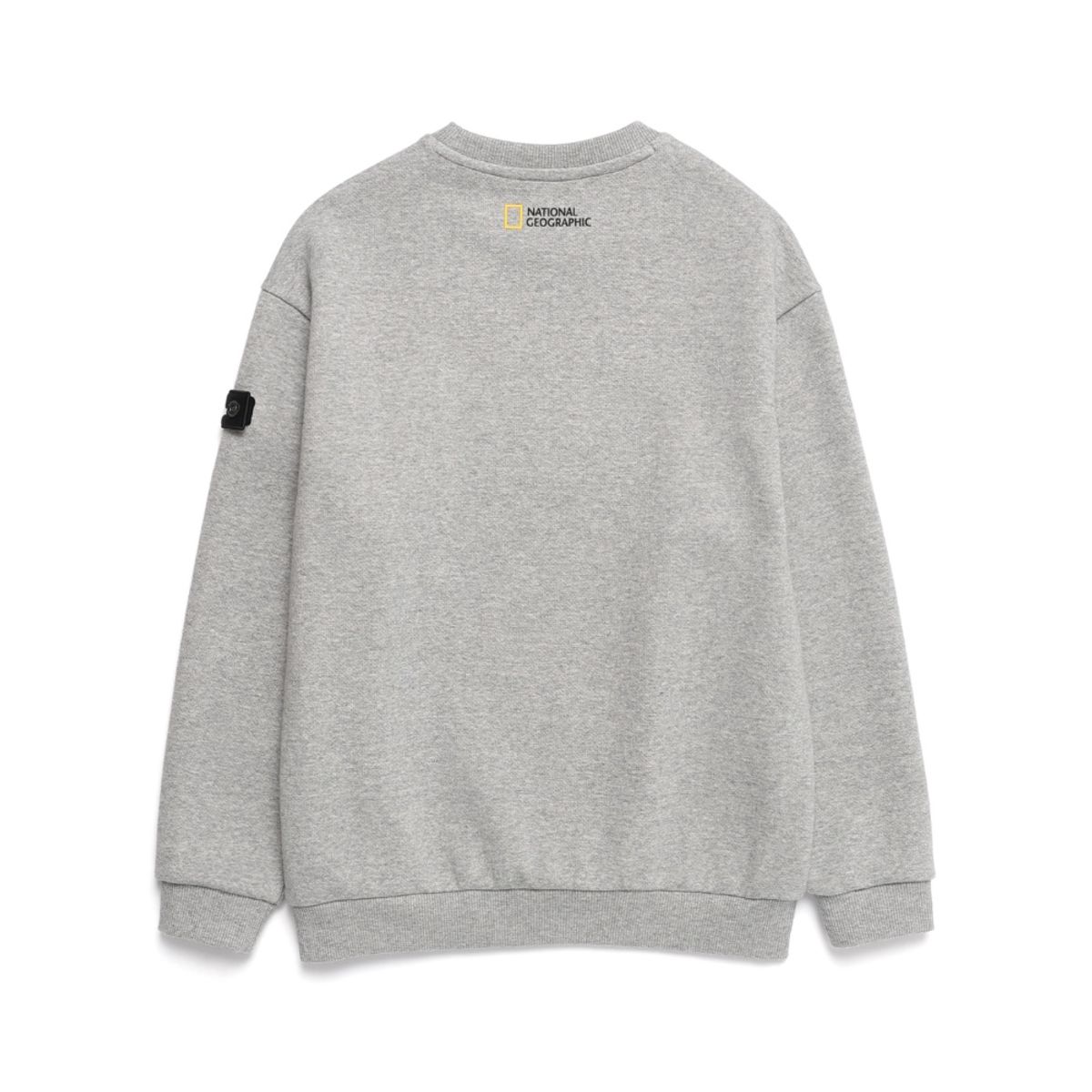 내셔널지오그래픽 키즈(NATIONAL GEOGRAPHIC KIDS) K224USW950 동물 아트웍 기모 맨투맨 MELANGE GREY