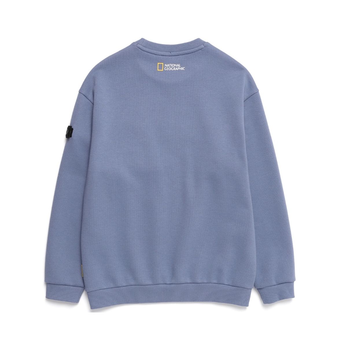 내셔널지오그래픽 키즈(NATIONAL GEOGRAPHIC KIDS) K224USW950 동물 아트웍 기모 맨투맨 HARBOR BLUE