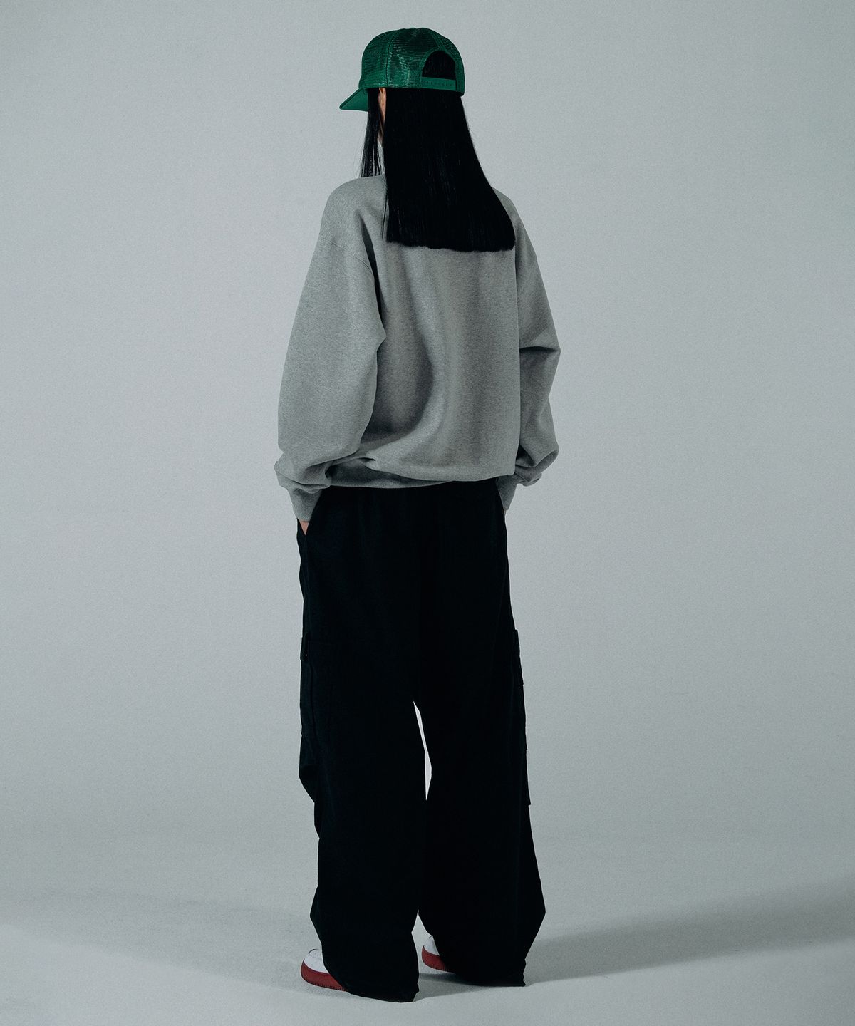 스컬프터(SCULPTOR) Question Sweatshirt Melange Gray