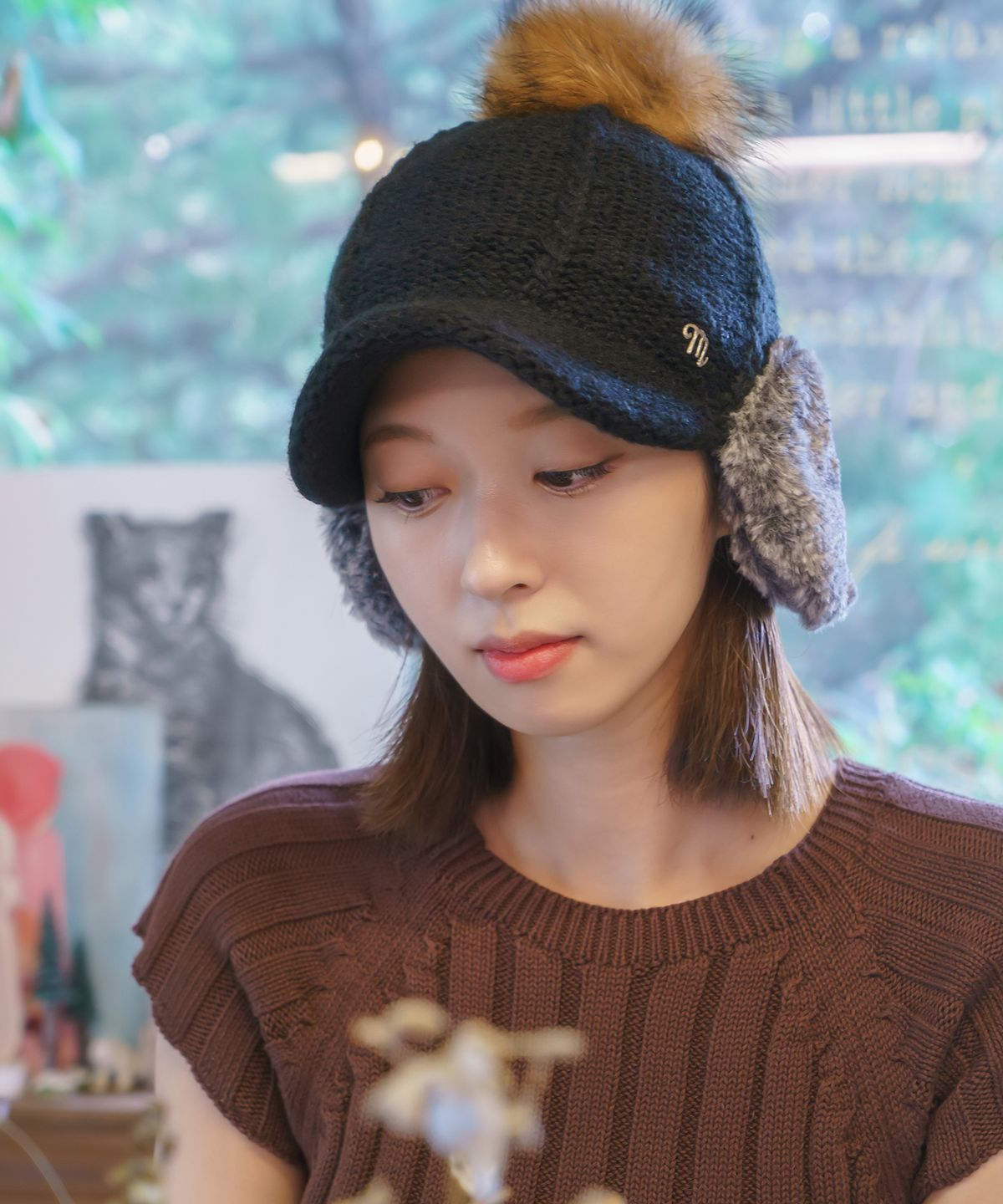 소다몬(SODAMON) 미민 매버릭 귀마개볼캡 2컬러