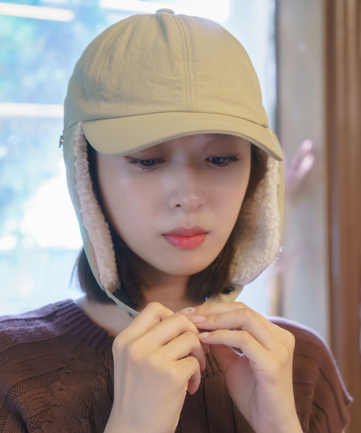 소다몬(SODAMON) 미민 윈터 귀달이볼캡 2컬러