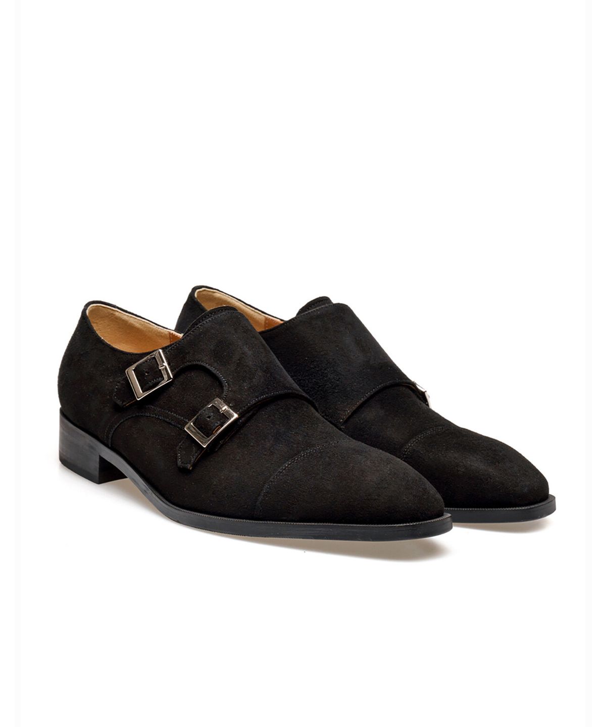 올클래식(ALLCLASSIC) ALC1003 어도어 스트레이트팁 더블 몽크스트랩_black suede