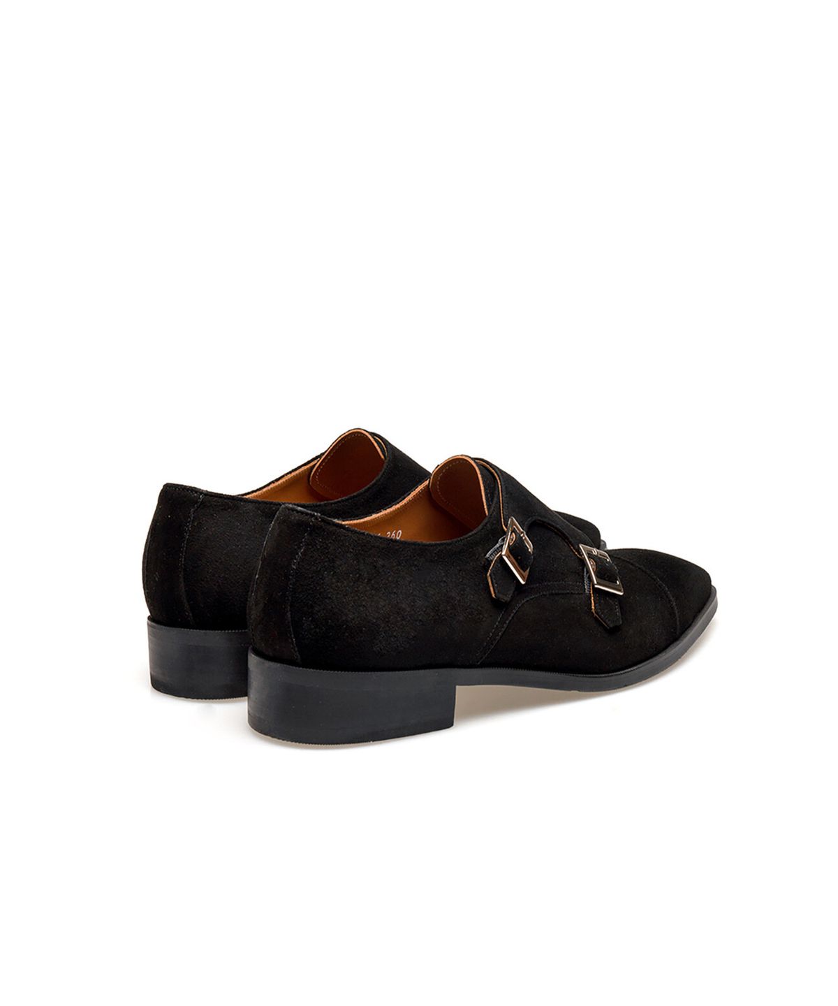 올클래식(ALLCLASSIC) ALC1003 어도어 스트레이트팁 더블 몽크스트랩_black suede