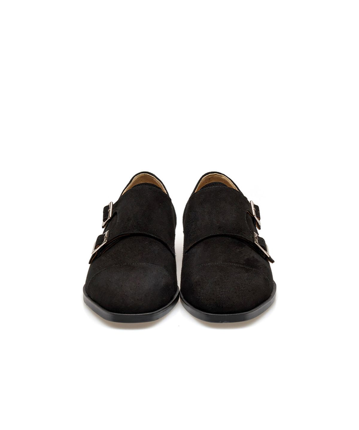 올클래식(ALLCLASSIC) ALC1003 어도어 스트레이트팁 더블 몽크스트랩_black suede