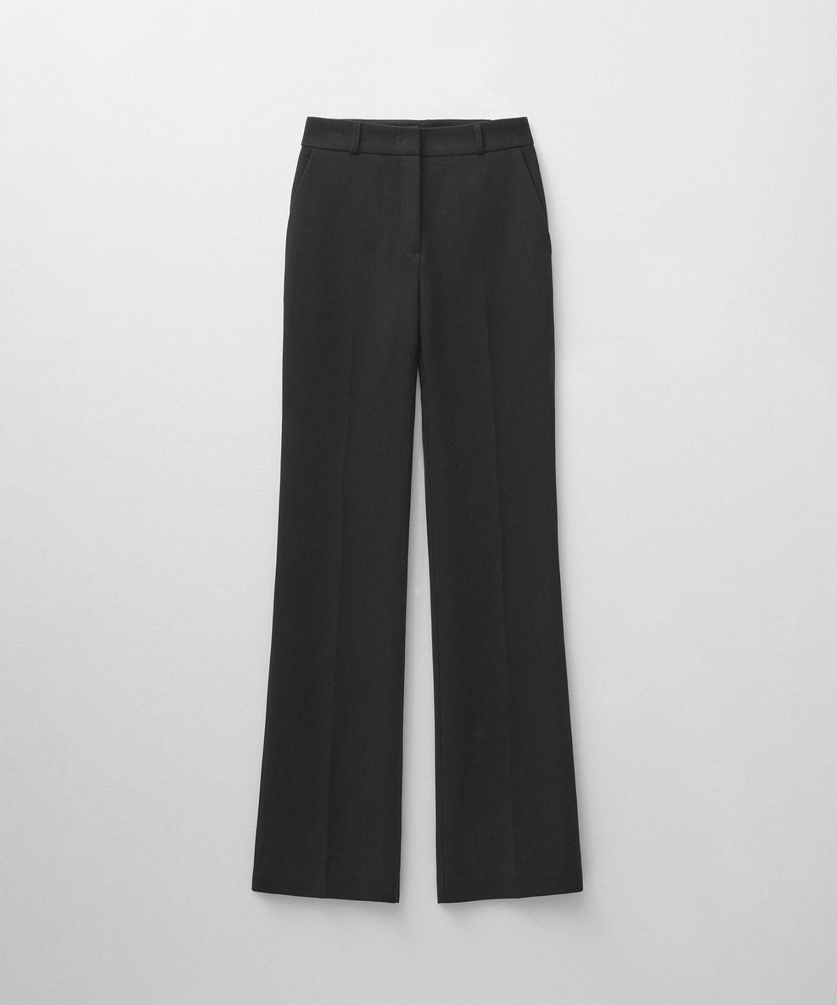 몽돌(MONGDOL) 세미 부츠컷 슬랙스 블랙 MDPT021BLACK