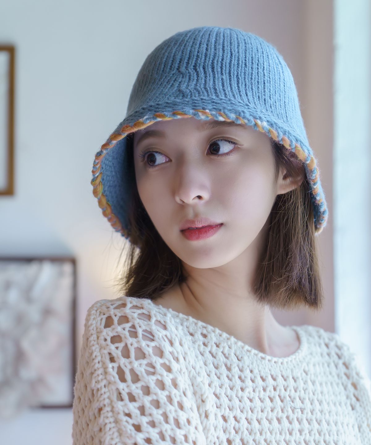 소다몬(SODAMON) 미민 찰스 니트버킷햇 3컬러