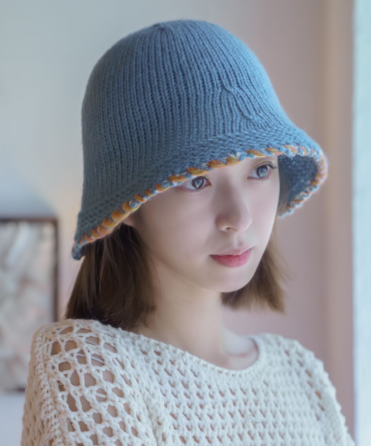 소다몬(SODAMON) 미민 찰스 니트버킷햇 3컬러