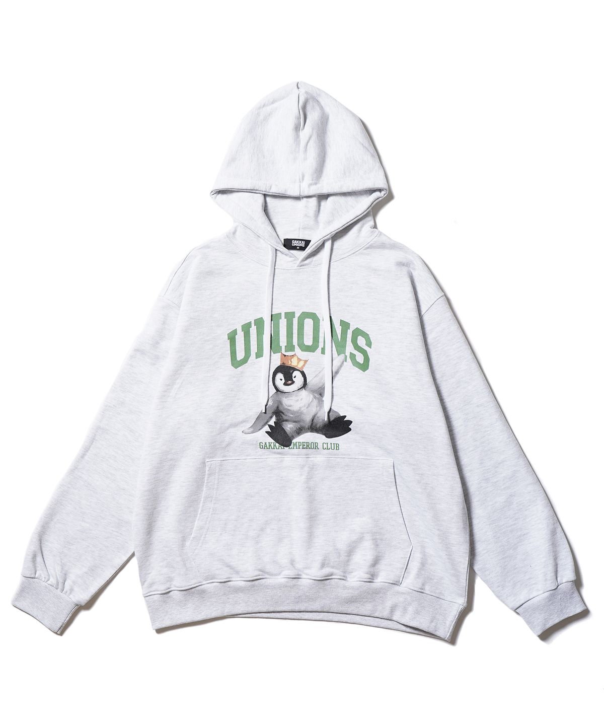 가까이 유니언즈(GAKKAI UNIONS) 엠퍼러 클럽 후드 티 화이트 멜란지