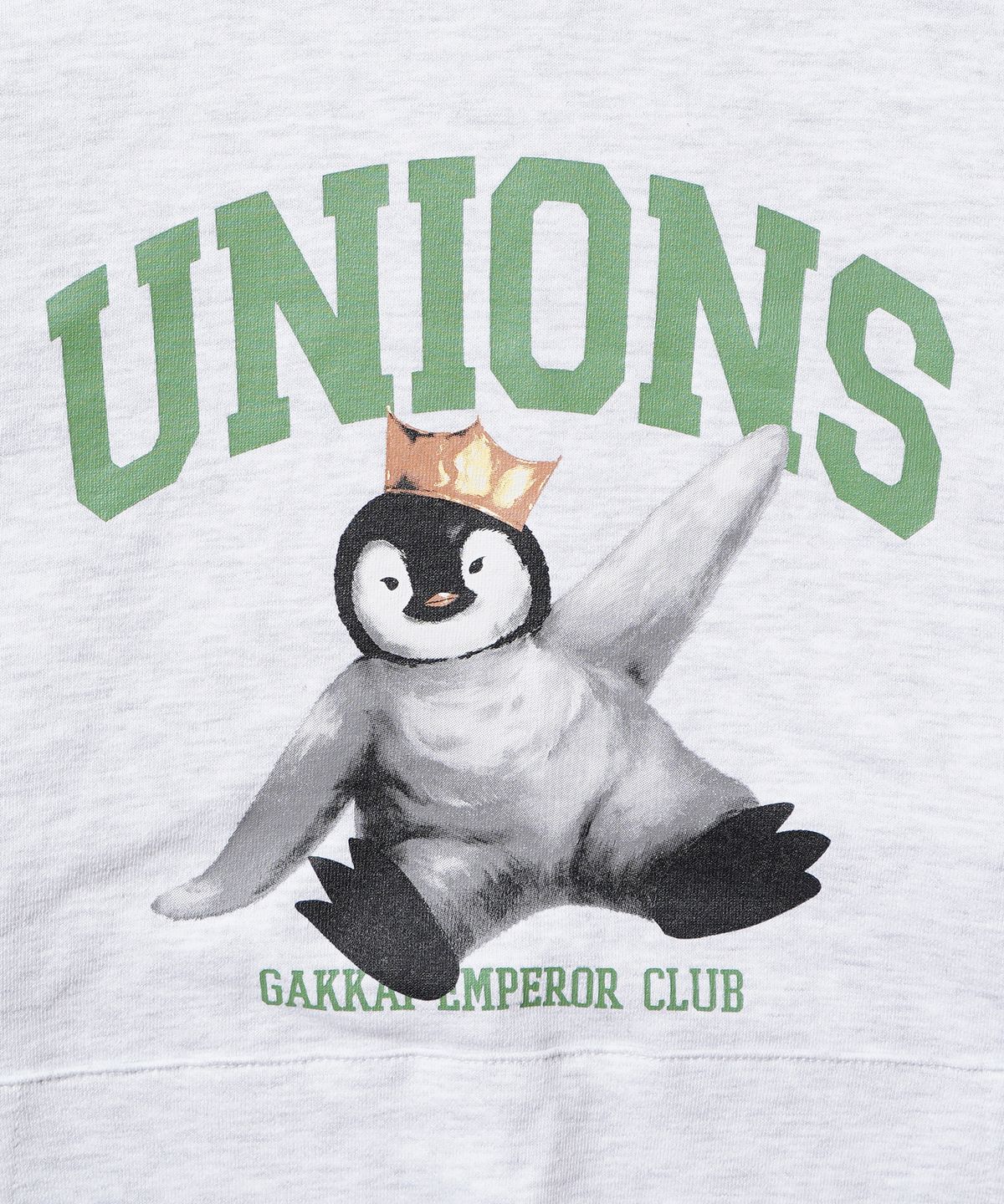 가까이 유니언즈(GAKKAI UNIONS) 엠퍼러 클럽 후드 티 화이트 멜란지