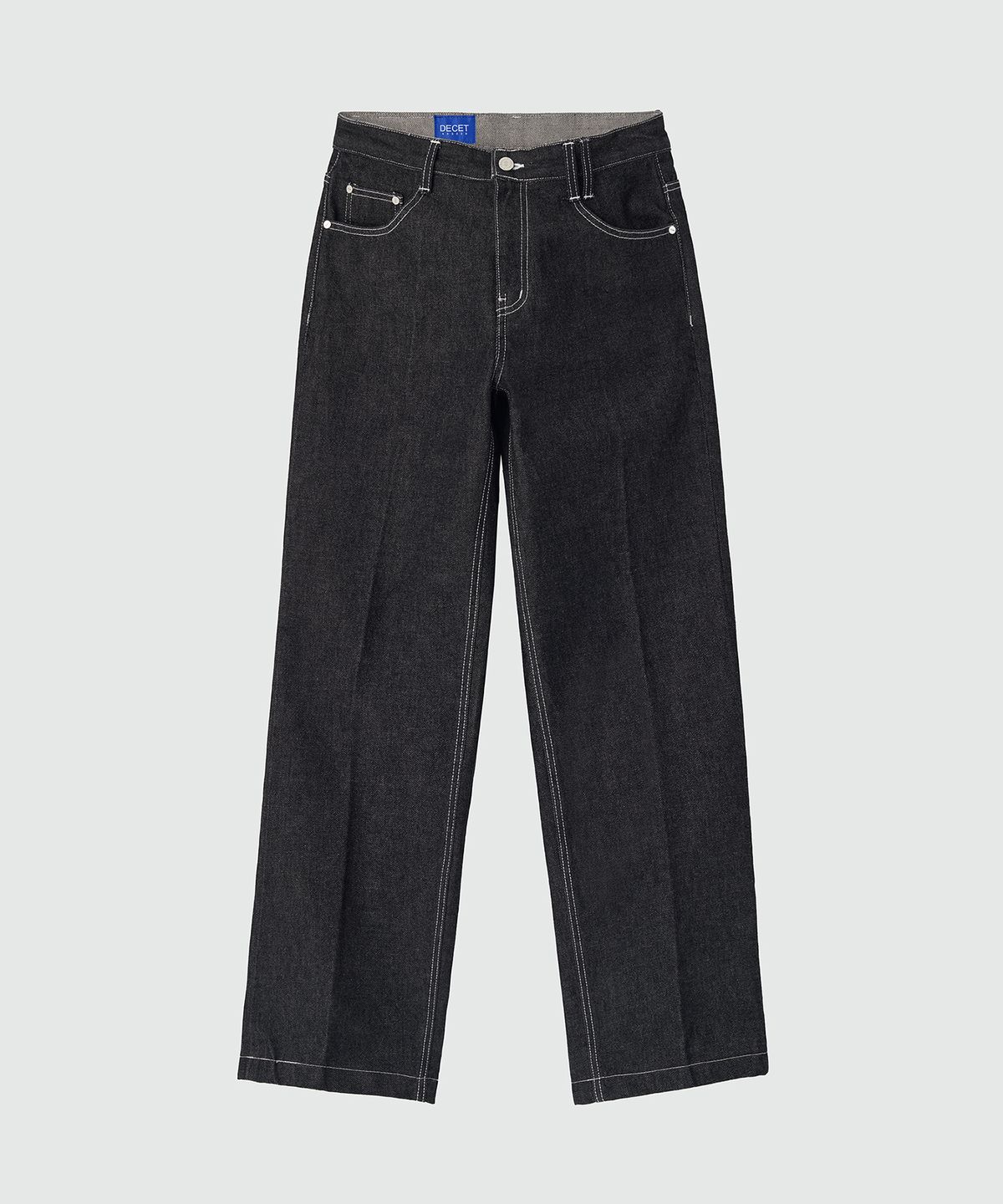 데케트(DECET) [AMC 데님]Dawn Cropped Tapered Jeans DCPT001RawBlack