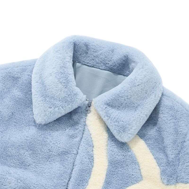 MUSINSA | KIRSH Big Cherry Boa Fur Jumper [Sky]
