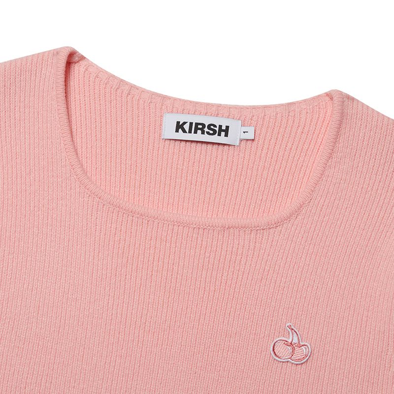 MUSINSA | KIRSH Small Cherry Knit Sweater Dress [Pink]