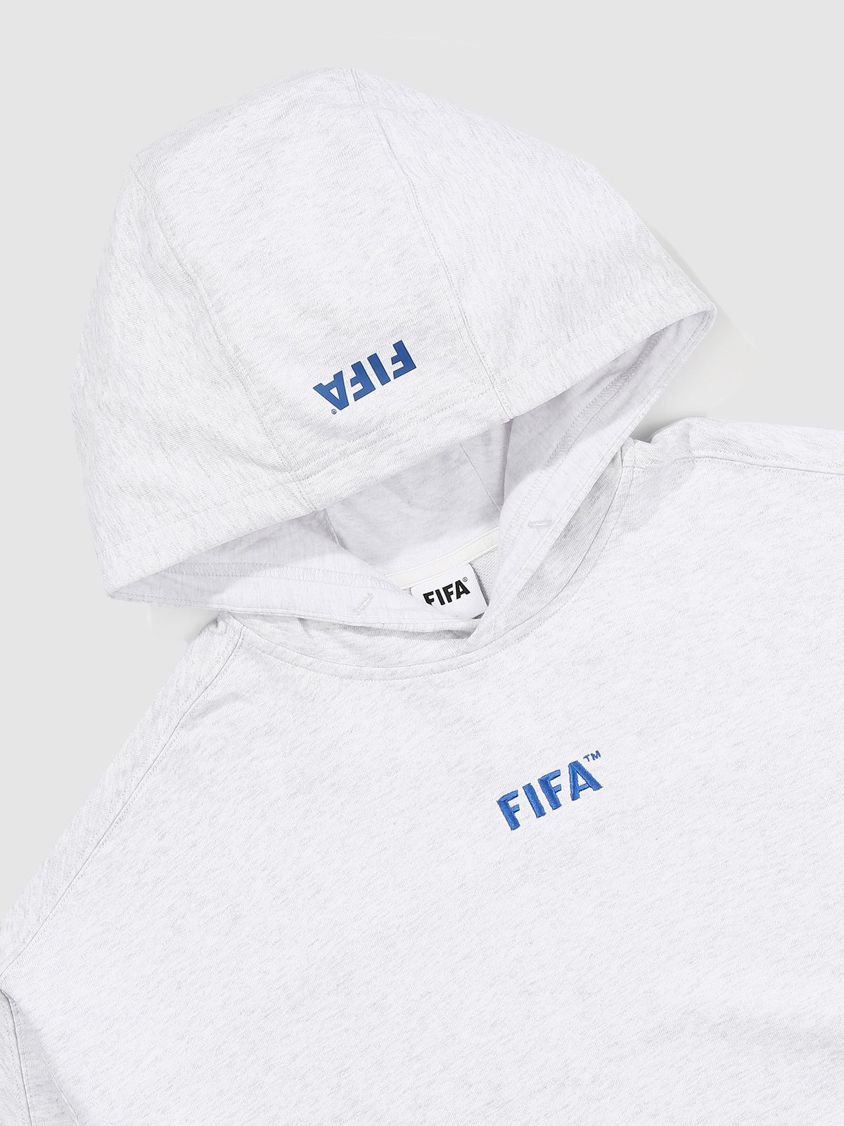 피파 1904(FIFA 1904) 여성 미니로고 롱 후디 라이트그레이(FF23HD01W_120)