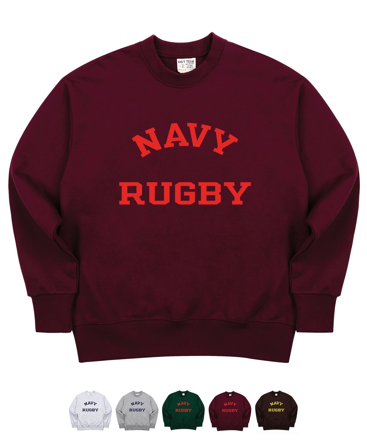 네이비팀(NAVYTEAM) V2.NTV-NAVY RUGBY SWEAT SHIRT