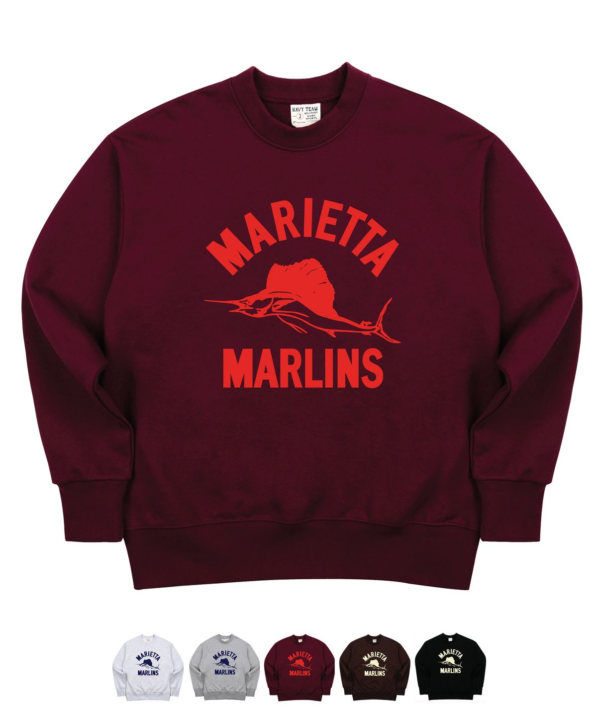 네이비팀(NAVYTEAM) V2.NTV-MARIETTA MARLINS SWEAT SHIRT