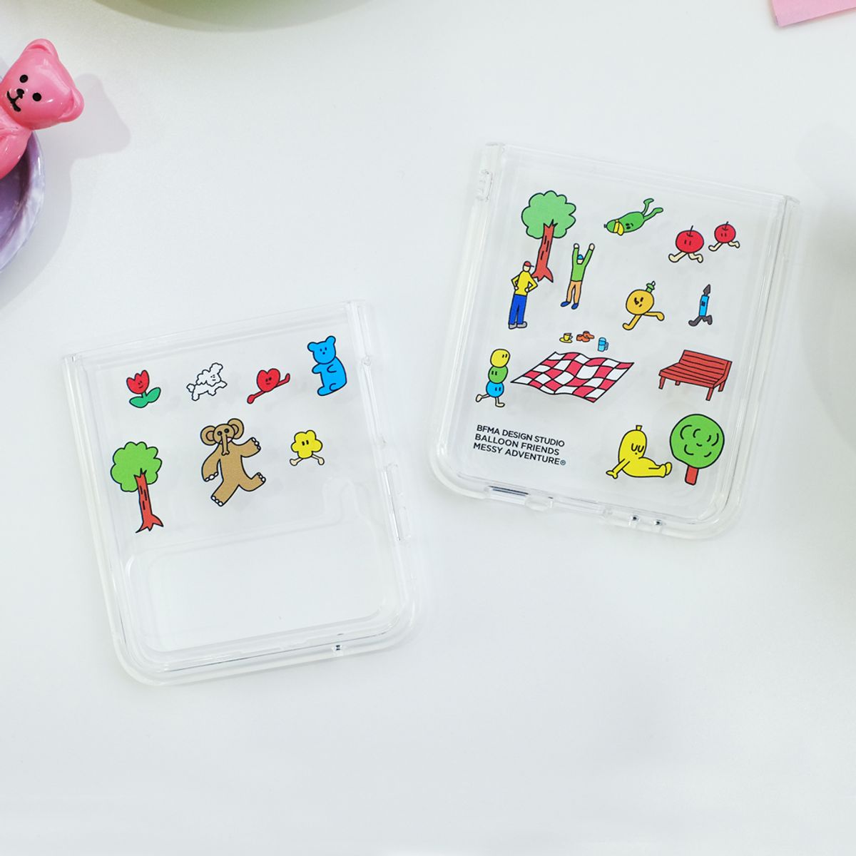 벌룬프렌즈(BALLOON FRIENDS) 갤럭시 Z플립 젤하드 폰케이스 POM Deep Breath 컬러