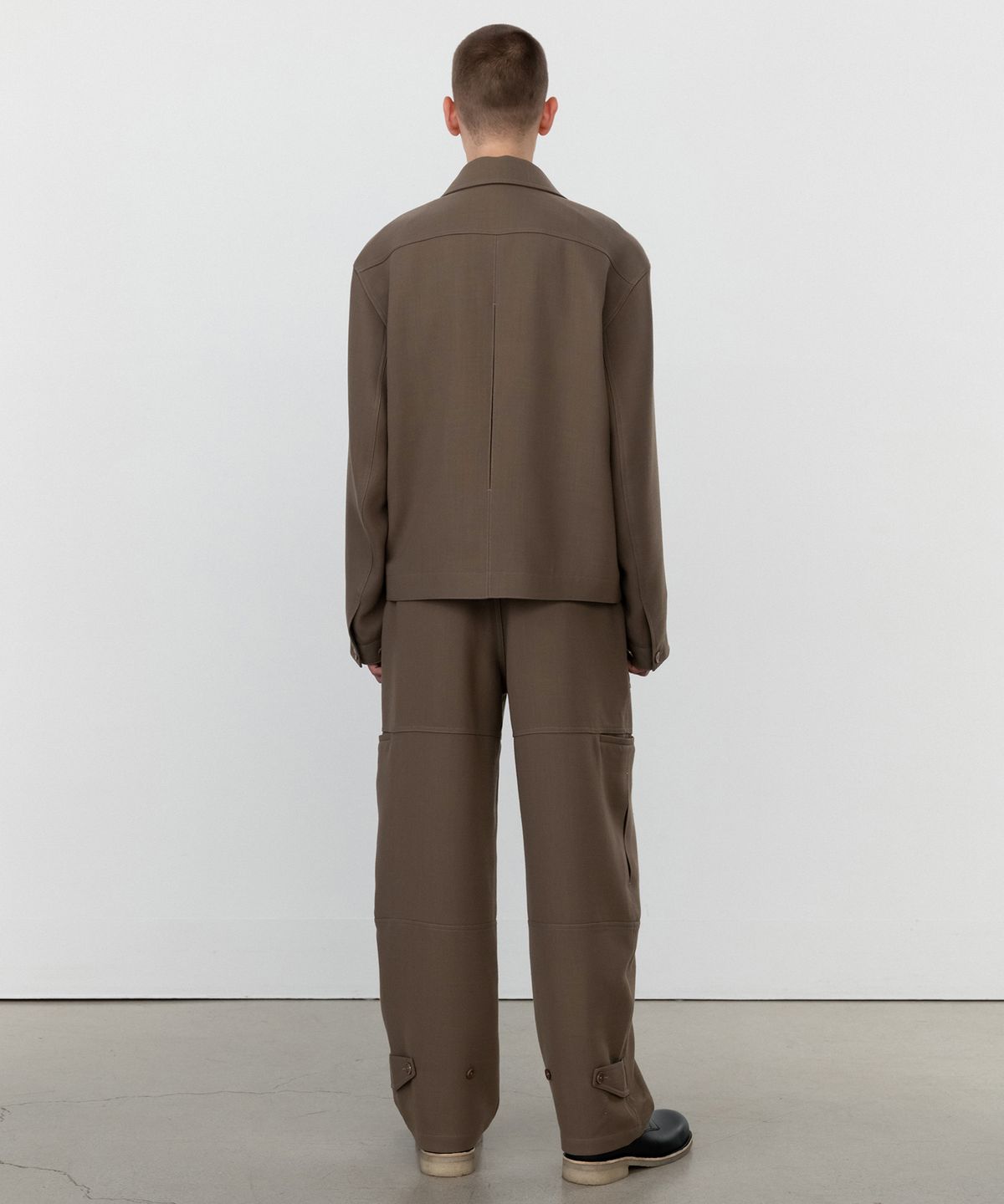 인사일런스(INSILENCE) 울 더블 클로스 자켓 SAND BROWN