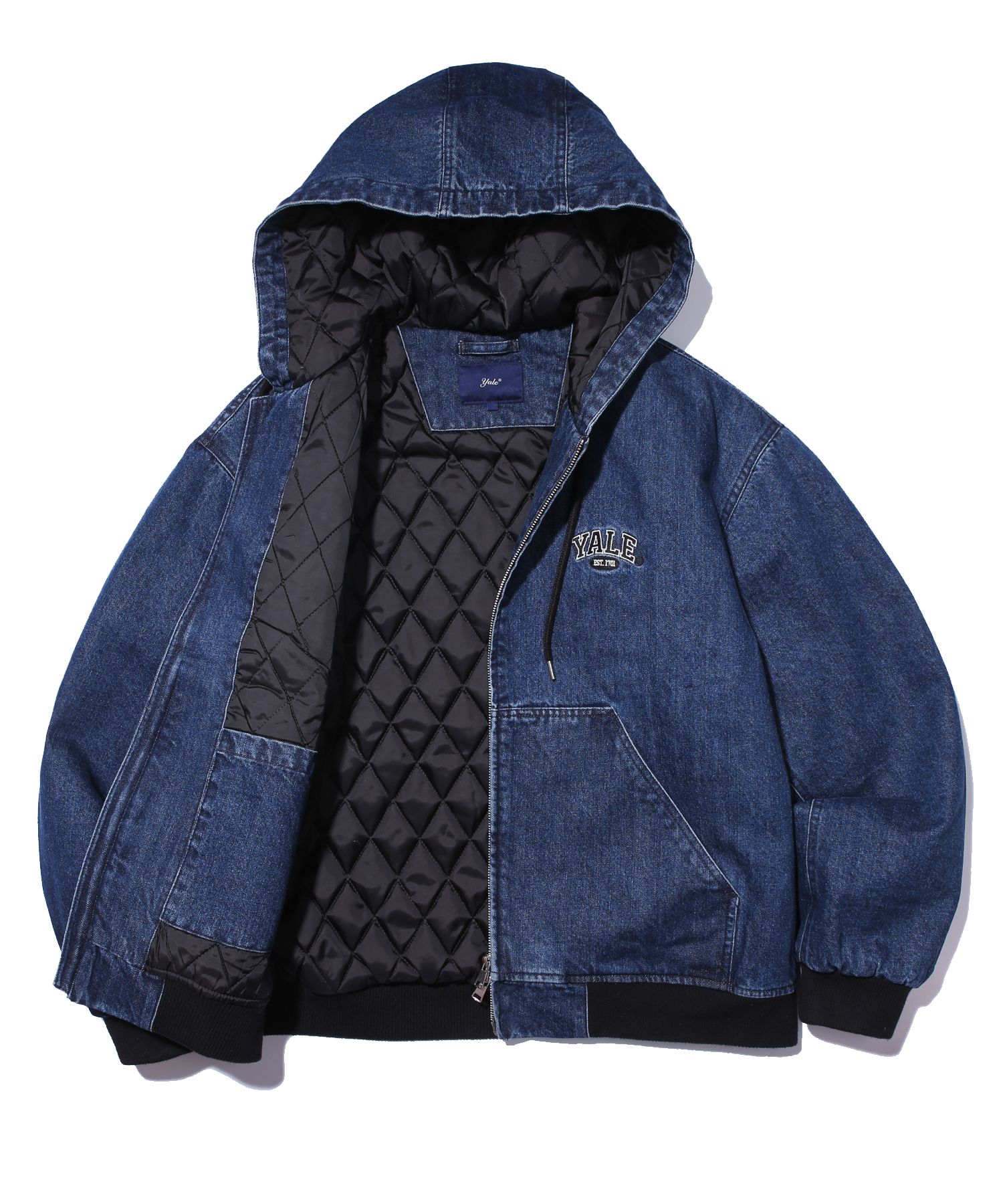 アウターその他 [YALE] DENIM QUILTED JACKET MUSINSA公式 | YALE Washed denim quilting jacket indigo