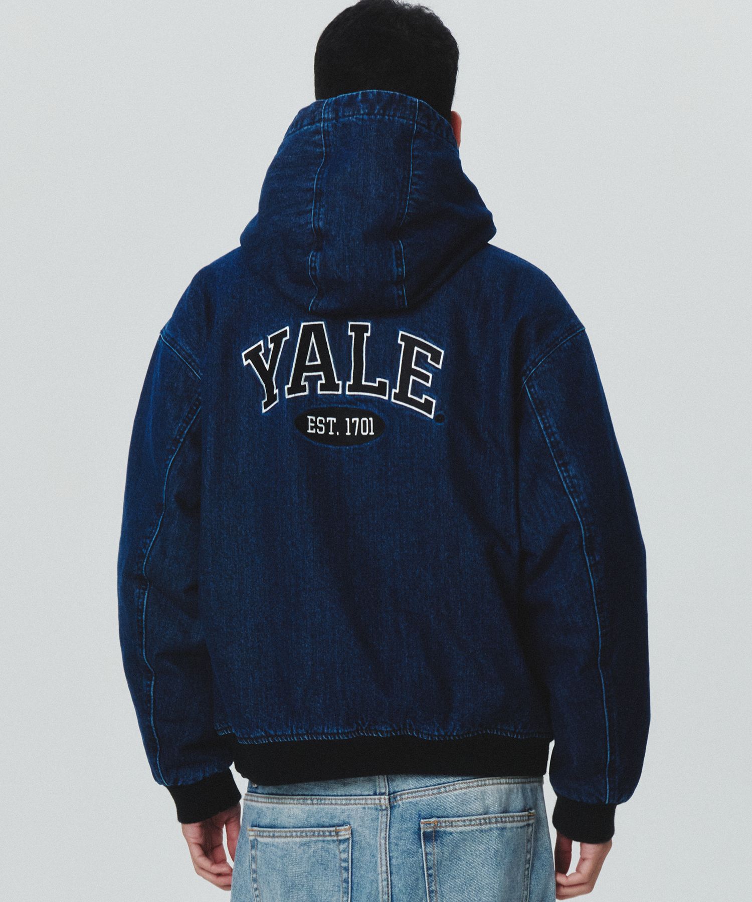 アウターその他 [YALE] DENIM QUILTED JACKET MUSINSA | YALE Washed denim quilting jacket indigo