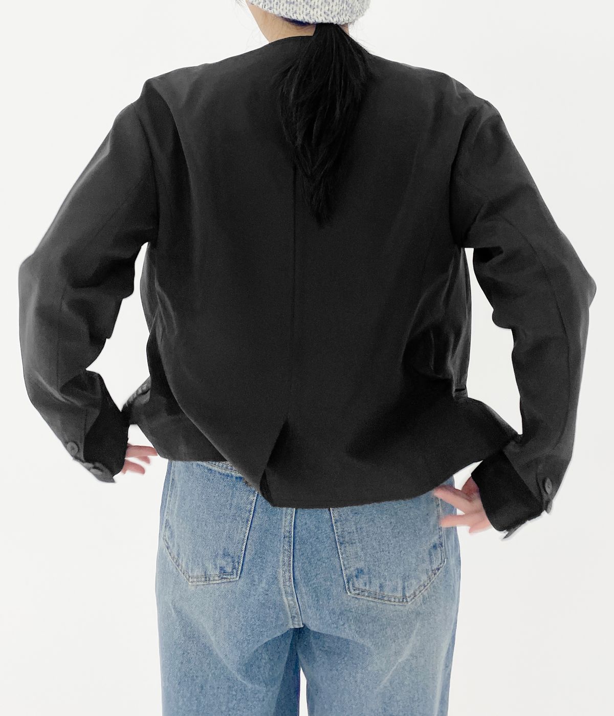 아블라 푸데티(ABLA PUDETI) 우먼즈 노카라 블레이저 자켓