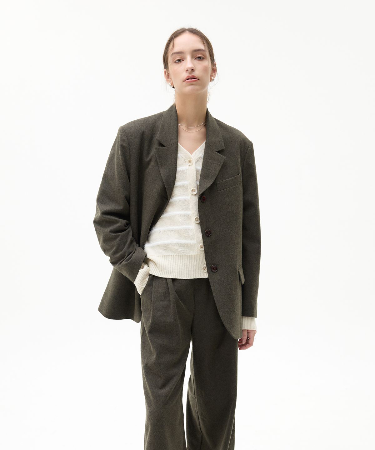 라티젠(LARTIGENT) LK SET-UP JACKET(KHAKI)