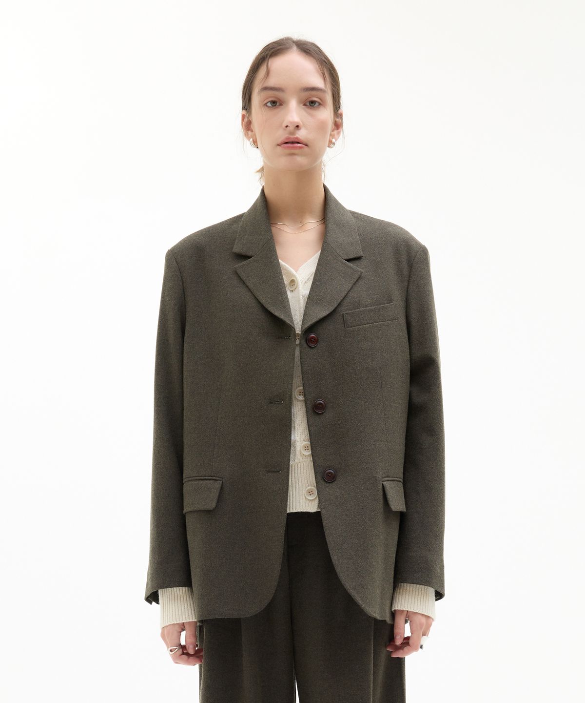 라티젠(LARTIGENT) LK SET-UP JACKET(KHAKI)