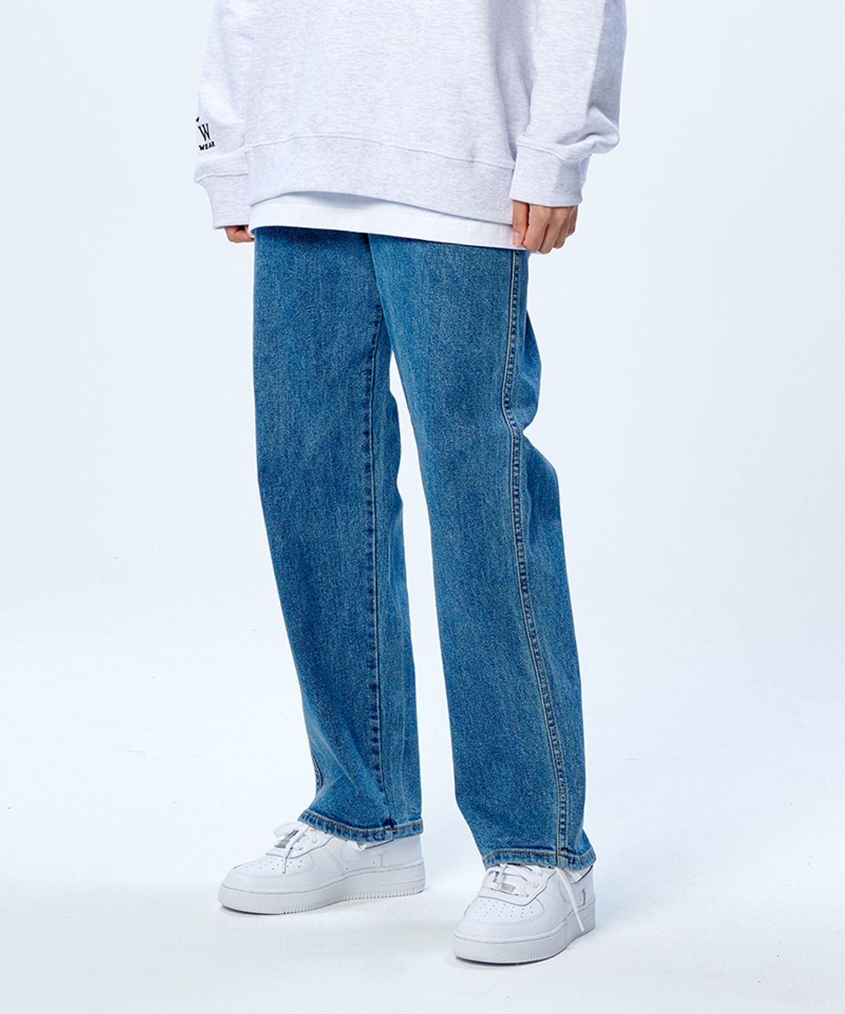 아티스트웨어(ARTISTWEAR) [ATW] 컴포트 스판 데님팬츠_중청